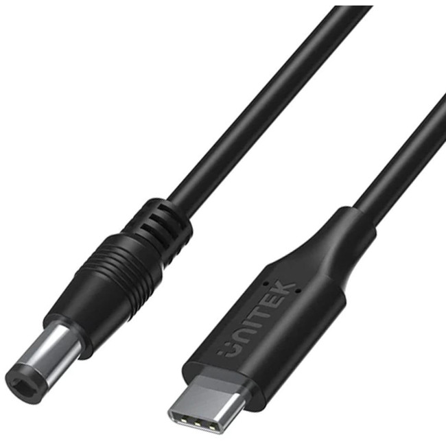 Unitek Kabel zasilający do laptopa 65W USB-C - DC5,5mm Unitek Kabel zasilający do laptopa 65W USB-C - DC5,5mm