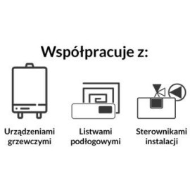 Bezprzewodowy dwustanowy regulator pokojowy biały ST-294v2 Tech sterowniki