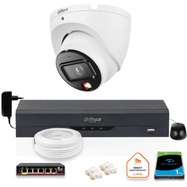 ZESTAW Kamera IP Dahua 6mpx IPC-HDW1639T-A-IL-0280B-S6 + DYSK 1TB ZESTAW Kamera IP Dahua 6mpx IPC-HDW1639T-A-IL-0280B-S6 + DYSK 1TB