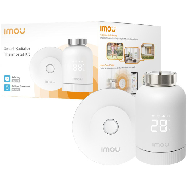 Zestaw Thermo Imou termostat i bramka KIT-TRV1-EU-2 Zestaw Thermo Imou termostat i bramka KIT-TRV1-EU-2