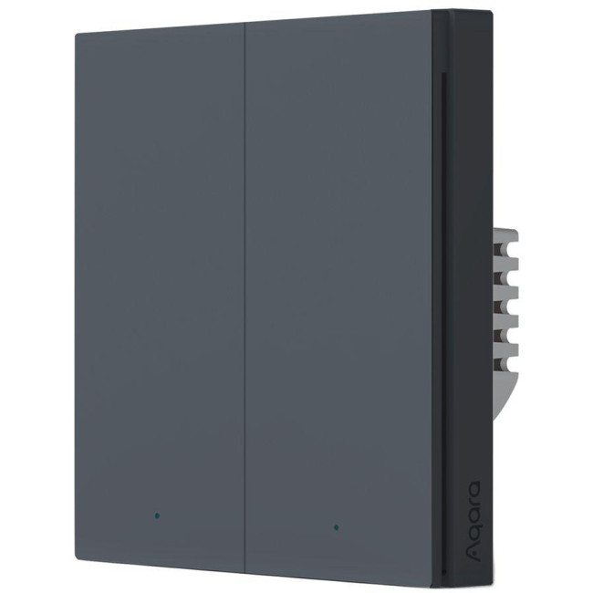 Aqara Smart Wall Switch H1 Szary podwójny bez neutrala Aqara Smart Wall Switch H1 Szary podwójny bez neutrala