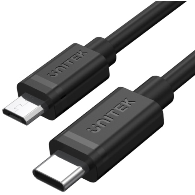 Unitek Y-C473BK przewód USB Typ-C do microUSB 1M Unitek Y-C473BK przewód USB Typ-C do microUSB 1M