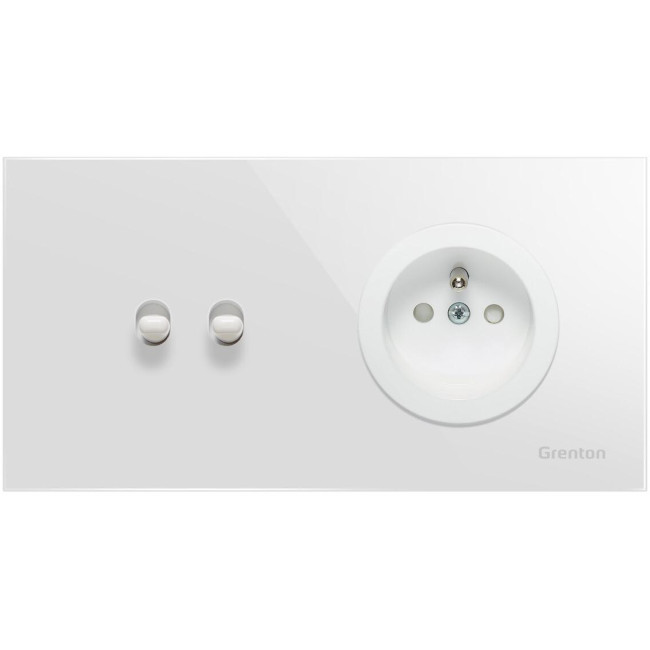 Gniadko typ F SOCKET+SWITCH biały Grenton Gniadko typ F SOCKET+SWITCH biały Grenton