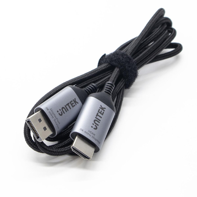 Unitek Kabel DisplayPort 1.4 do HDMI 2.1, 8K, 1,8m Unitek Kabel DisplayPort 1.4 do HDMI 2.1, 8K, 1,8m