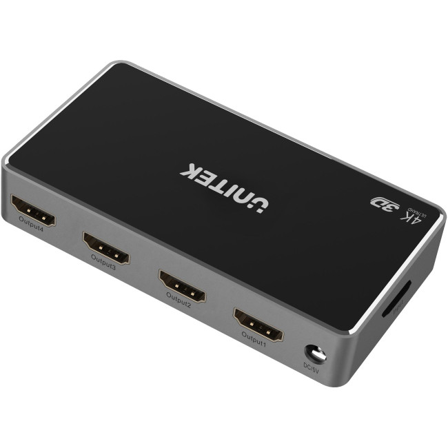 Unitek V1109A Rozgałęźnik sygnału HDMI 1.4b 1 IN-4 OUT 4K Unitek V1109A Rozgałęźnik sygnału HDMI 1.4b 1 IN-4 OUT 4K