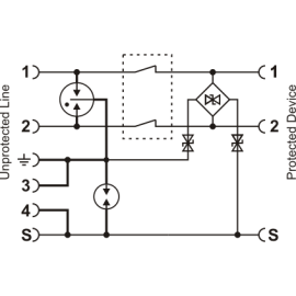 Zabezpieczenie przeciwprzepięciowe do RS-485 EWIMAR SUG-RS485/DIN