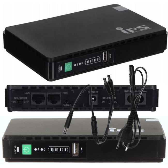 UPS ZASILACZ AWARYJNY IPS RouterUPS-30-PoE 30W 8800mAh UPS ZASILACZ AWARYJNY IPS RouterUPS-30-PoE 30W 8800mAh
