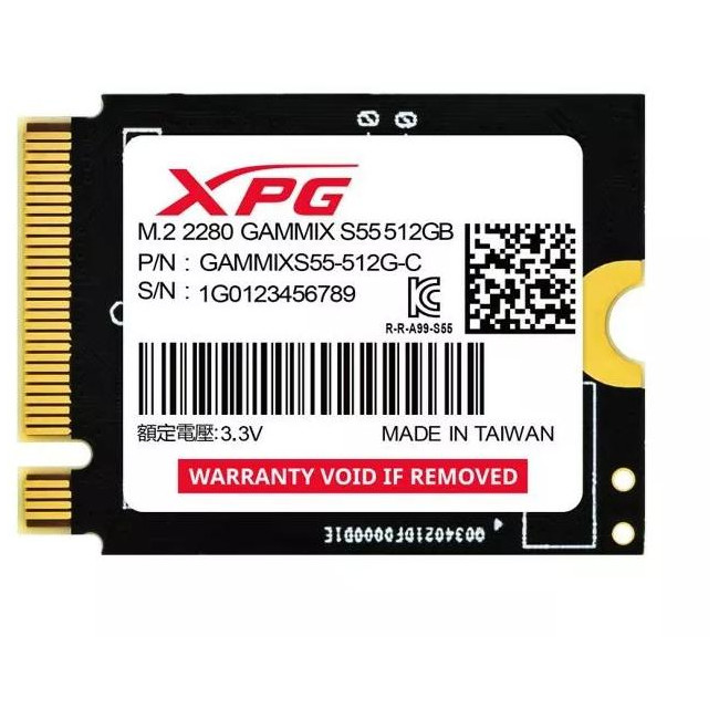 Dysk SSD Adata XPG GAMMIX S55 1TB M2230 Dysk SSD Adata XPG GAMMIX S55 1TB M2230