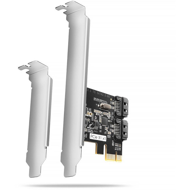 Kontroler Axagon PCES-SJ2 PCIe 2x wewnętrzny port SATA Kontroler Axagon PCES-SJ2 PCIe 2x wewnętrzny port SATA
