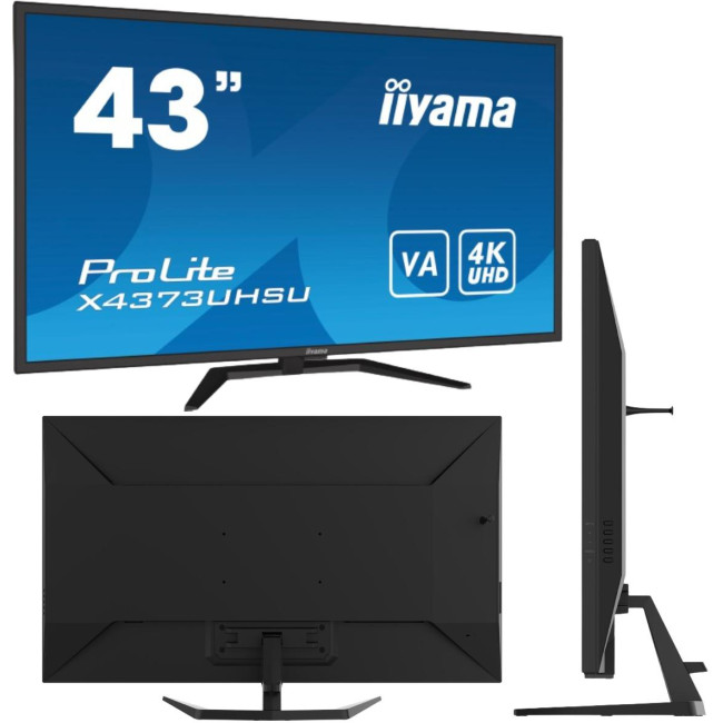 Monitor LED IIYAMA X4373UHSU-B1 43 cale VA HDMI DisplayPort USB Monitor LED IIYAMA X4373UHSU-B1 43 cale VA HDMI DisplayPort USB
