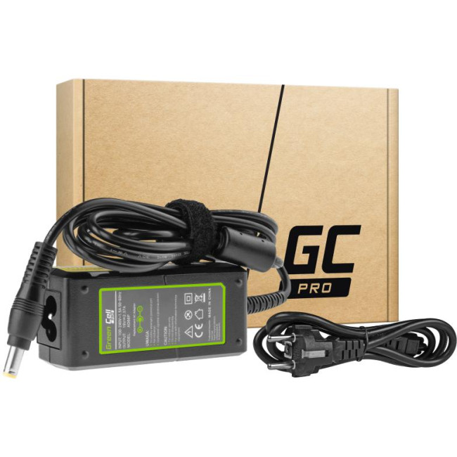 ZASILACZ ŁADOWARKA DO LAPTOPA ACER Green Cell PRO AD66P 19V 2,37A 45W 5,5mm/1,7mm ZASILACZ ŁADOWARKA DO LAPTOPA ACER Green Cell PRO AD66P 19V 2,37A 45W 5,5mm/1,7mm