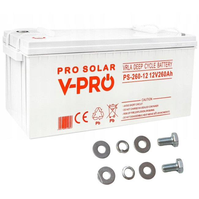 AKUMULATOR VOLT POLSKA DEEP CYCLE VPRO SOLAR 12V 260AH VRLA BEZOBSŁUGOWY AKUMULATOR VOLT POLSKA DEEP CYCLE VPRO SOLAR 12V 260AH VRLA BEZOBSŁUGOWY