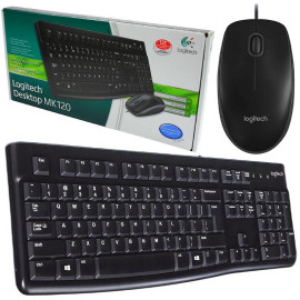 Zestaw przewodowy Logitech MK120 Czarny