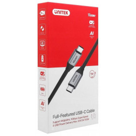 Kabel USB Unitek USB-C na USB-C 10Gbps 4K 60Hz 20V/5A