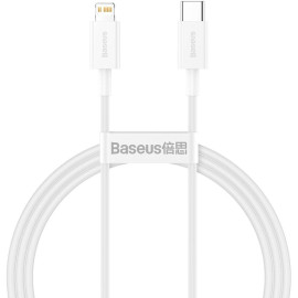 KABEL USB-C / Lightning iPhone Baseus Superior CATLYS-A02 1m 20W PD Quick Charging BIAŁY PREMIUM