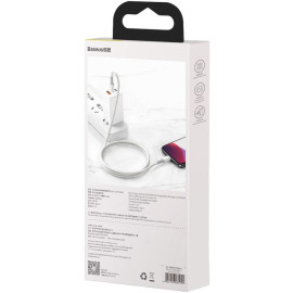 KABEL USB-C / Lightning iPhone Baseus Cafule CATLGD-02 1m 20W PD Quick Charging BIAŁY W OPLOCIE