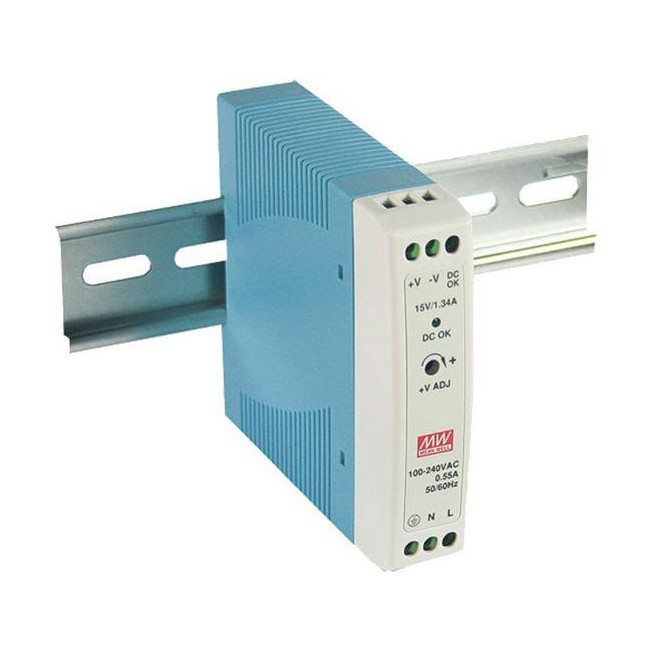 ACO PS-MDR-20-15 Zasilacz prądu stałego, na szynę DIN, z podłączeniem PE ACO PS-MDR-20-15 Zasilacz prądu stałego, na szynę DIN, z podłączeniem PE