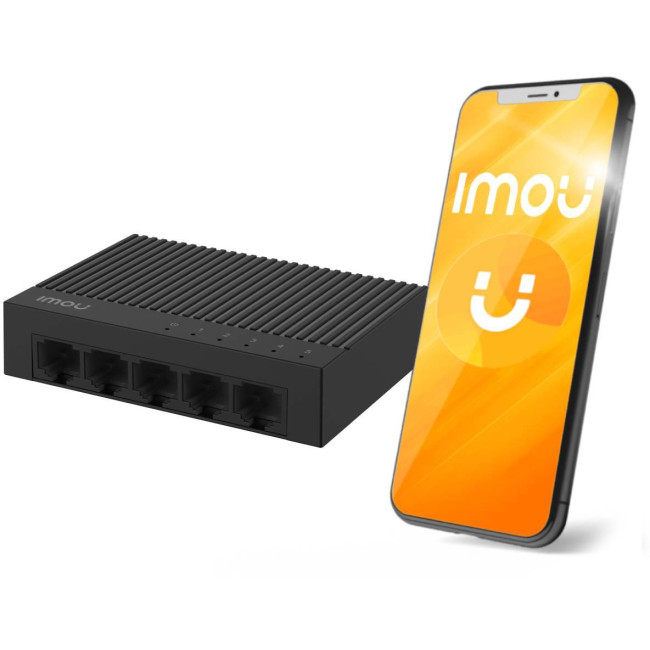 Switch Imou 5-portowy SF105C plastikowa obudowa 100Mbps Switch Imou 5-portowy SF105C plastikowa obudowa 100Mbps