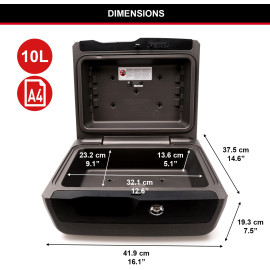 Kasetka na dokumenty ognioodporna i wododporna Master Lock LCFW30100