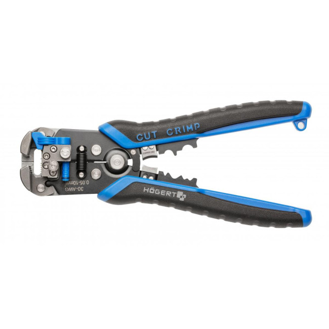 Hoegert HT1P182 Automatyczny ściągacz izolacji 210 mm, 0.05-10.0 mm2 Hoegert HT1P182 Automatyczny ściągacz izolacji 210 mm, 0.05-10.0 mm2