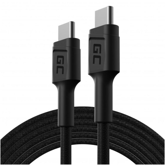 KABEL USB-C / USB-C Green Cell POWERSTREAM 120cm PD 60W ULTRA CHARGE QUICK CHARGE 3.0 KABGC30 KABEL USB-C / USB-C Green Cell POWERSTREAM 120cm PD 60W ULTRA CHARGE QUICK CHARGE 3.0 KABGC30
