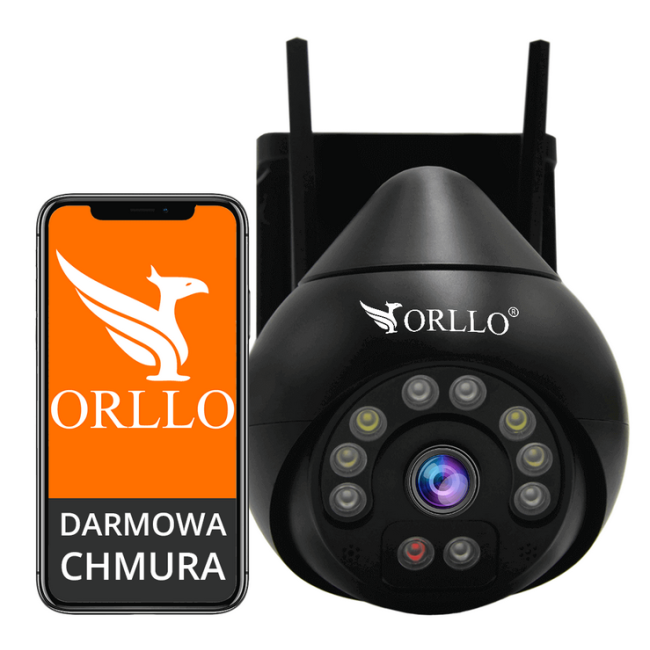 Kamera IP Orllo Z8 Pro WiFi Zewnętrzna Obrotowa Night Color 4MP Kamera IP Orllo Z8 Pro WiFi Zewnętrzna Obrotowa Night Color 4MP