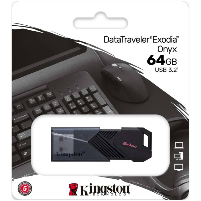 Pendrive Kingston Data Traveler Exodia Onyx 64GB USB3.2 Gen1 Pendrive Kingston Data Traveler Exodia Onyx 64GB USB3.2 Gen1
