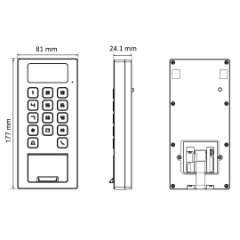 TERMINAL KONTROLI DOSTĘPU HIKVISION DS-K1T502DBFWX-C