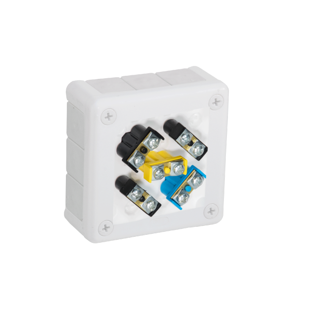 Puszka natynkowa z zaciskami 12 wlotów VIPLAST VP-41 BIAŁA IP55 98x98x42mm 041-51 Puszka natynkowa z zaciskami 12 wlotów VIPLAST VP-41 BIAŁA IP55 98x98x42mm 041-51