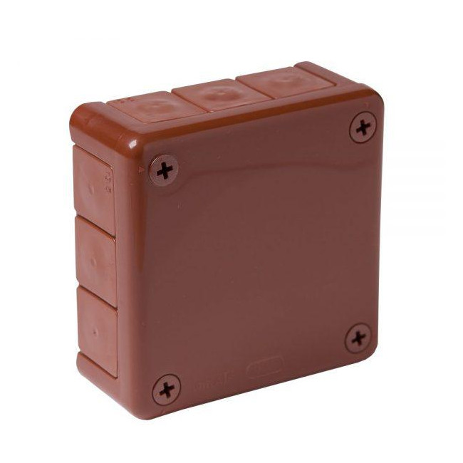 Puszka natynkowa pusta 12 wlotów VIPLAST VP-41 BRĄZOWA IP55 98x98x42mm 041-02 Puszka natynkowa pusta 12 wlotów VIPLAST VP-41 BRĄZOWA IP55 98x98x42mm 041-02