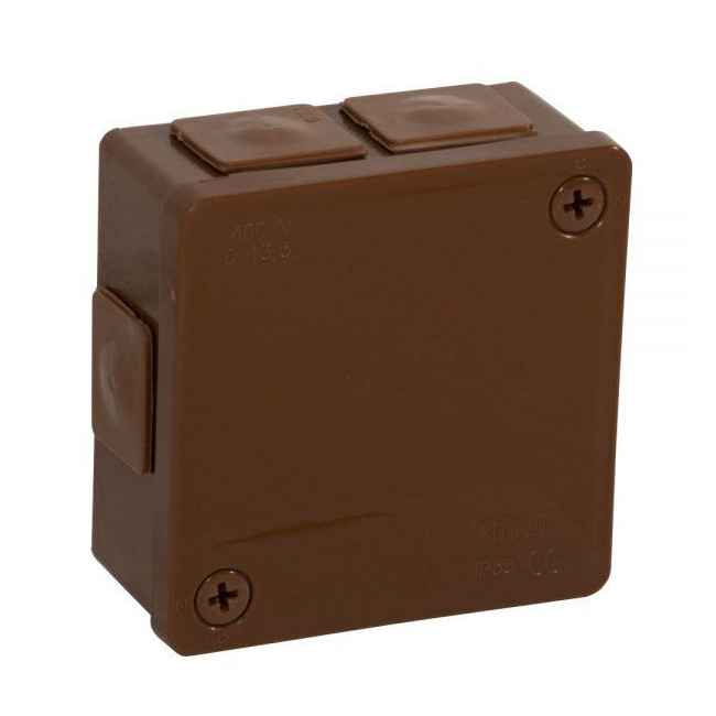 Puszka natynkowa pusta 6 wlotów VIPLAST VP-22 BRĄZOWA IP55 86x86x40mm 022-02 Puszka natynkowa pusta 6 wlotów VIPLAST VP-22 BRĄZOWA IP55 86x86x40mm 022-02