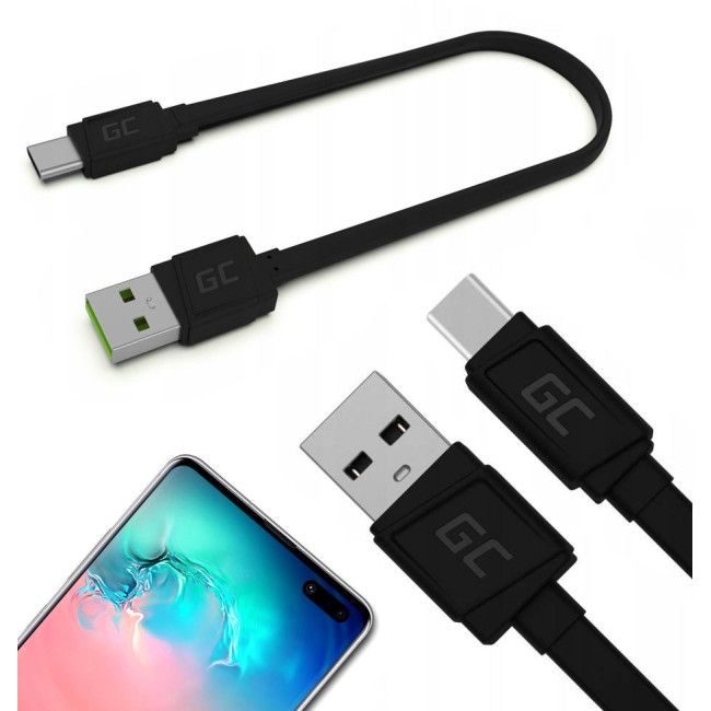 KABEL USB-A / USB-C Green Cell Matte 25cm ULTRA CHARGE QUICK CHARGE 3.0 KABGC03 KABEL USB-A / USB-C Green Cell Matte 25cm ULTRA CHARGE QUICK CHARGE 3.0 KABGC03