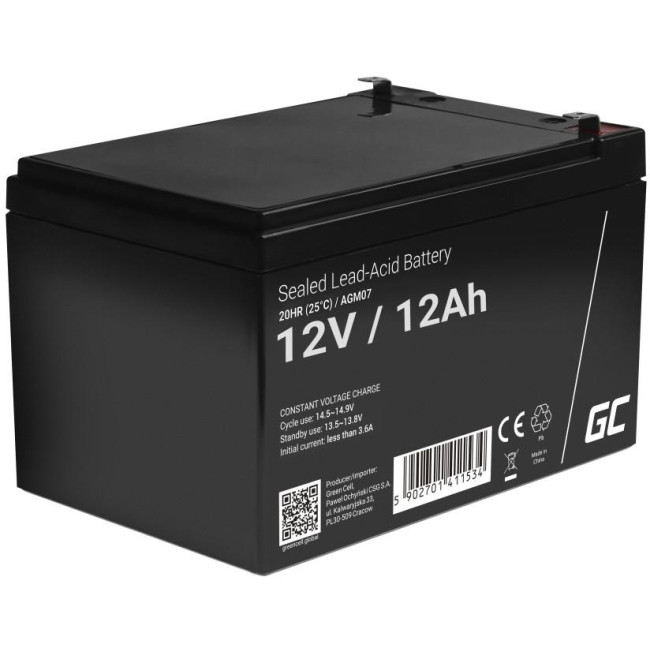 AKUMULATOR AGM Green Cell VRLA 12V 12Ah AKUMULATOR AGM Green Cell VRLA 12V 12Ah