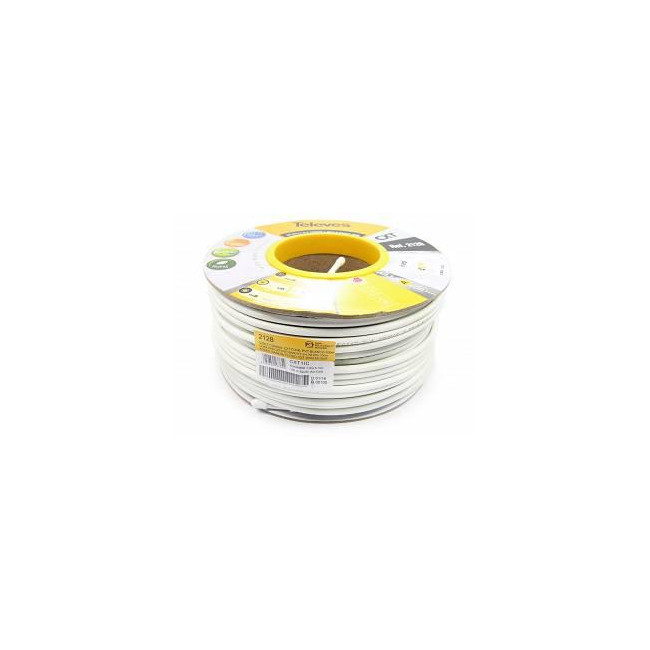 PRZEWÓD KONCENTRYCZNY TELEVES CXT 1.02 CU 79% PVC ref. 2128 - rolka 100m (wewnętrzny) PRZEWÓD KONCENTRYCZNY TELEVES CXT 1.02 CU 79% PVC ref. 2128 - rolka 100m (wewnętrzny)