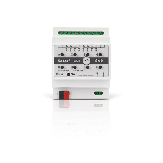 SATEL KNX 8-kanałowy aktor przełączający KNX-SA24 SATEL KNX 8-kanałowy aktor przełączający KNX-SA24