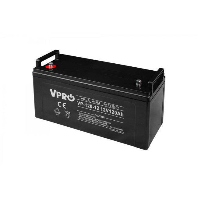 Akumulator VOLT POLSKA AGM VPRO 12V 120Ah VRLA Bezobsługowy Akumulator VOLT POLSKA AGM VPRO 12V 120Ah VRLA Bezobsługowy