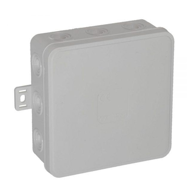 Puszka natynkowa pusta 12 wlotów VIPLAST V7 klik BIAŁA IP54 100x100x41mm 037-01 Puszka natynkowa pusta 12 wlotów VIPLAST V7 klik BIAŁA IP54 100x100x41mm 037-01