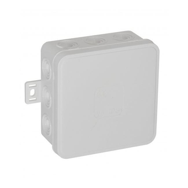 Puszka natynkowa pusta 12 wlotów VIPLAST V6 klik BIAŁA IP54 85x85x41mm 036-01 Puszka natynkowa pusta 12 wlotów VIPLAST V6 klik BIAŁA IP54 85x85x41mm 036-01