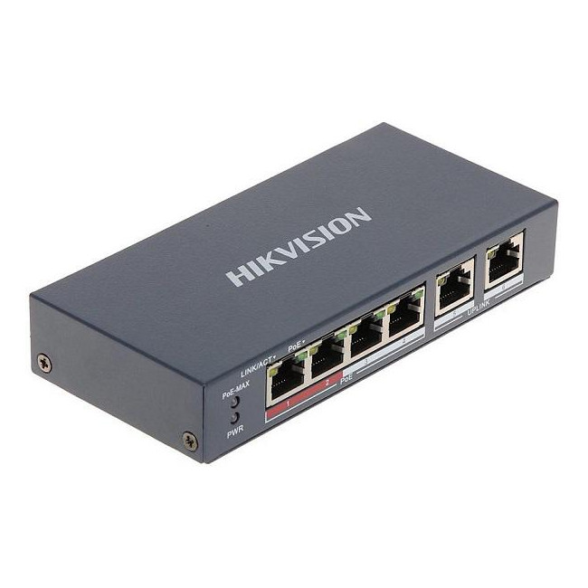 Switch POE DS-3E0106P-E/M 6-portowy HIKVISION Switch POE DS-3E0106P-E/M 6-portowy HIKVISION
