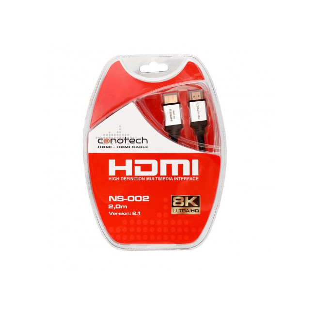 KABEL HDMI Conotech NS-002 ver.2.1 ULTRA HIGH SPEED 8K - 2m KABEL HDMI Conotech NS-002 ver.2.1 ULTRA HIGH SPEED 8K - 2m