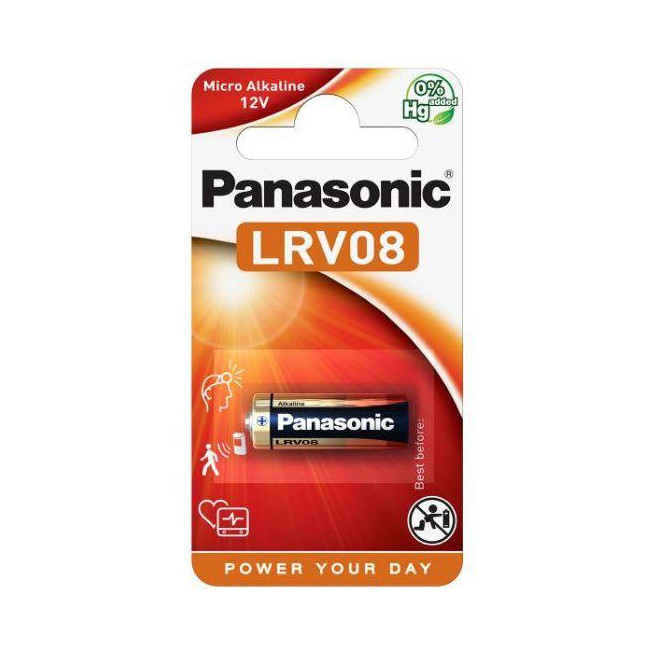 Bateria LRV08 / A23 PANASONIC (blister 1 szt.) Bateria LRV08 / A23 PANASONIC (blister 1 szt.)