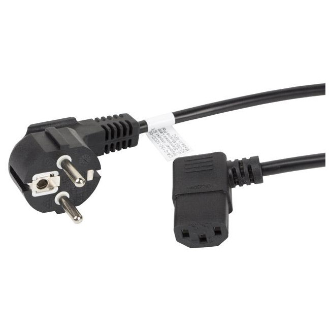 KABEL ZASILAJĄCY CEE 7/7 IEC 320 C13 1.8M KĄTOWY VDE Lanberg
