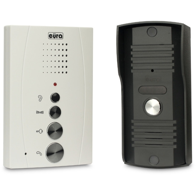 Zestaw domofonowy EURA ADP-11A3 / DIN15W12 + elektrozaczep Zestaw domofonowy EURA ADP-11A3 / DIN15W12 + elektrozaczep