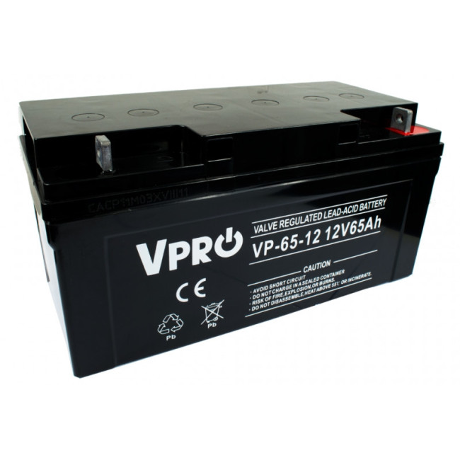 Akumulator VOLT POLSKA AGM VPRO 12V 65Ah Akumulator VOLT POLSKA AGM VPRO 12V 65Ah