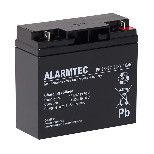 Akumulator AGM ALARMTEC serii BP 12V 18Ah Akumulator AGM ALARMTEC serii BP 12V 18Ah