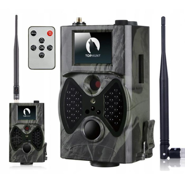 Kamera leśna Tophunt HC300M FullHD 1080p 12MPX MMS GPRS SIM fotopułapka Kamera leśna Tophunt HC300M FullHD 1080p 12MPX MMS GPRS SIM fotopułapka