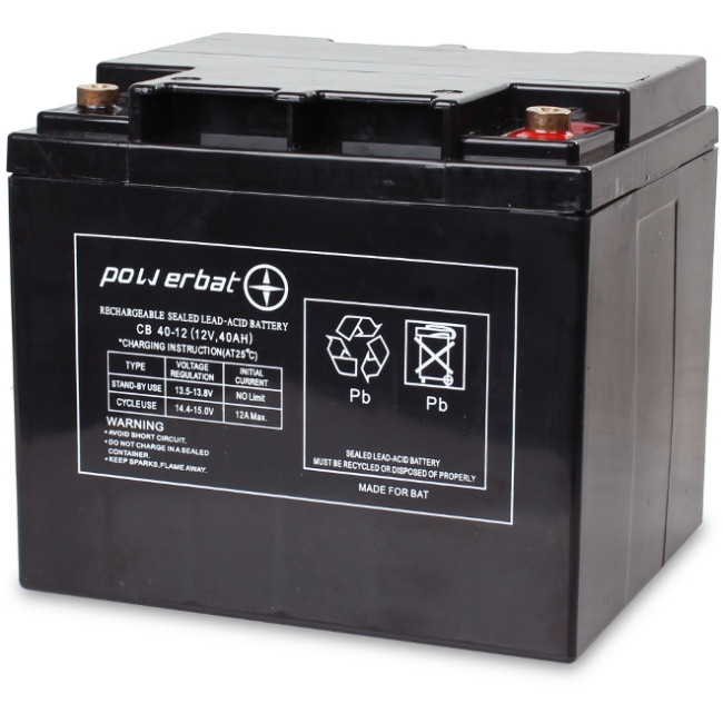 Akumulator PowerBat AGM 12V 40Ah Akumulator PowerBat AGM 12V 40Ah