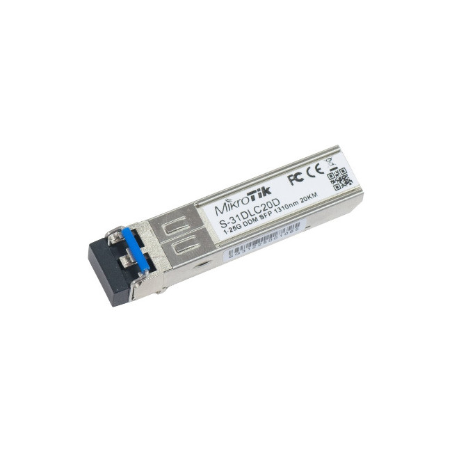 MODUŁ SFP MIKROTIK S-31DLC20D 1.25G SM 20km 1310nm MODUŁ SFP MIKROTIK S-31DLC20D 1.25G SM 20km 1310nm