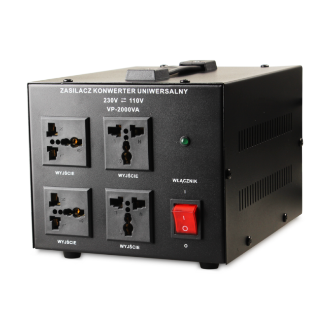 Transformator VOLT POLSKA 230V/110V 2000VA Transformator VOLT POLSKA 230V/110V 2000VA