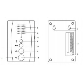 DOMOFON EURA ADP-11A3 ''INVITO'' b/słuchawkowy biały